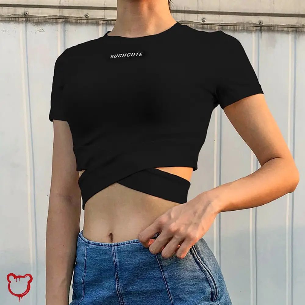 Anthem Gothic Crop Tee - The Cursed Closet