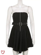 Apocalypse Strapless Belted Dress - The Cursed Closet