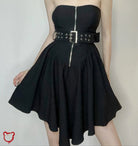 Apocalypse Strapless Belted Dress - The Cursed Closet