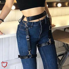 Badblood' Faux Leather Belt Garter - The Cursed Closet