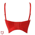 Bella' Black Gothic Cami Crop Top - The Cursed Closet