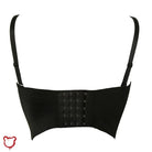 Bella' Black Gothic Cami Crop Top - The Cursed Closet