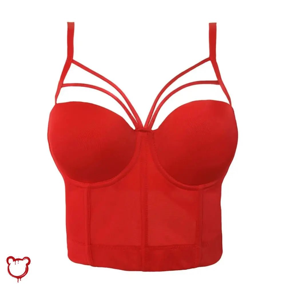 Bella' Black Gothic Cami Crop Top - The Cursed Closet