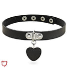 Black Alt Heart Choker - The Cursed Closet