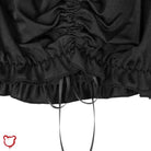 Black Alt Lace Crop Top - Draculinas / L Clothing