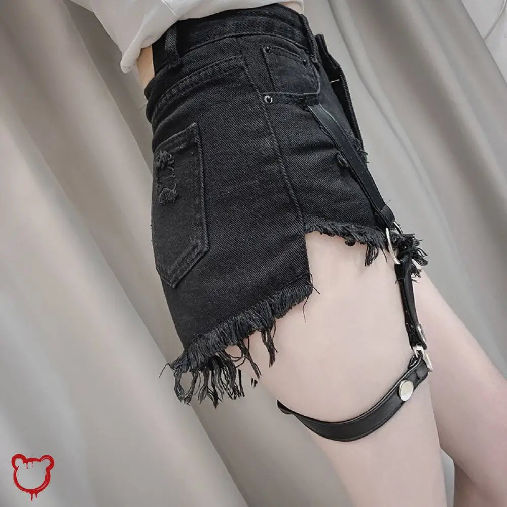 "Black Alt Shorts: Since You" - The Cursed Closet