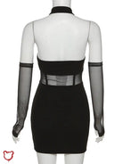 Black Alt Sleeveless Dress' - The Cursed Closet