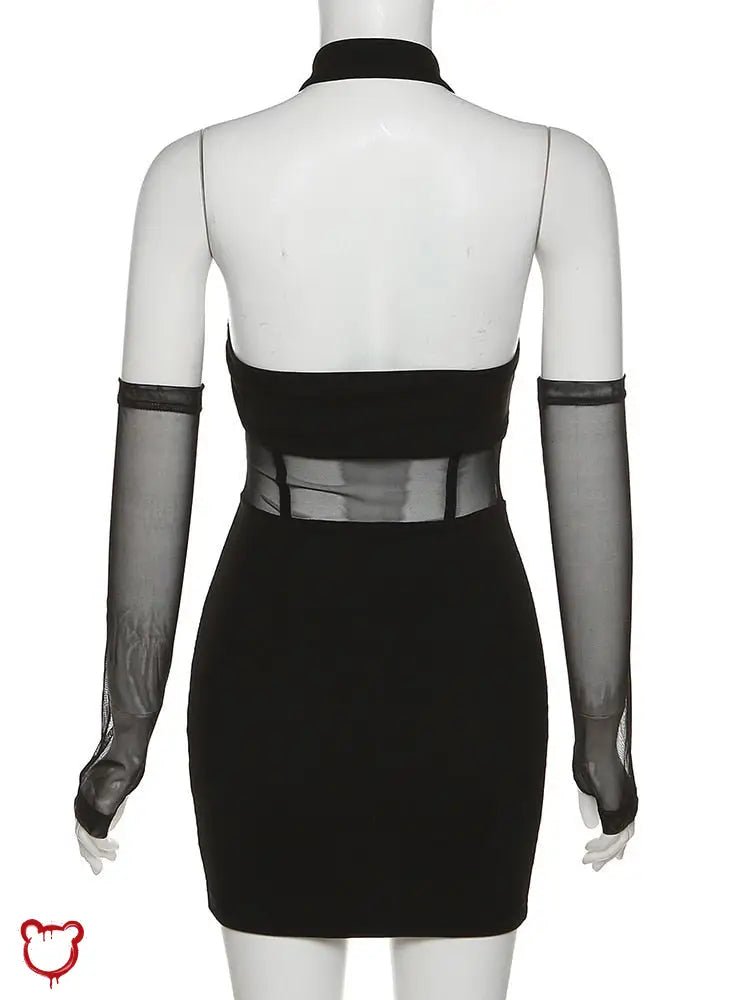 Black Alt Sleeveless Dress' - The Cursed Closet