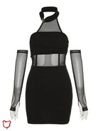 Black Alt Sleeveless Dress' - The Cursed Closet