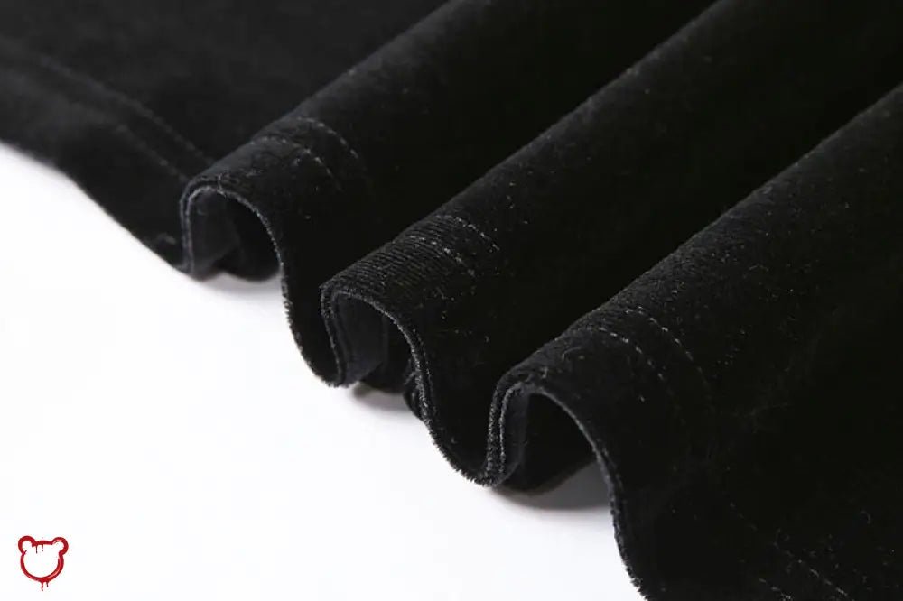Black Alt Velvet Dress - The Cursed Closet