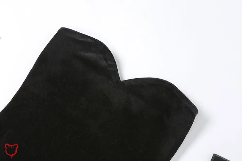 Black Alt Velvet Dress - The Cursed Closet