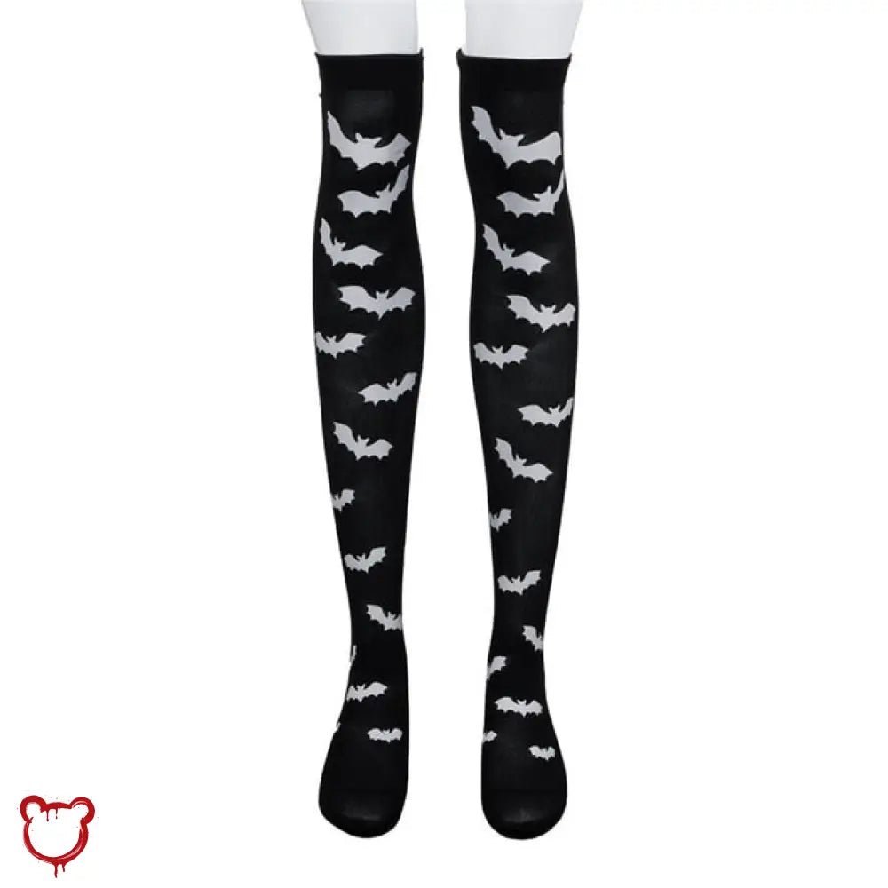 Black and White Bat Socks - The Cursed Closet