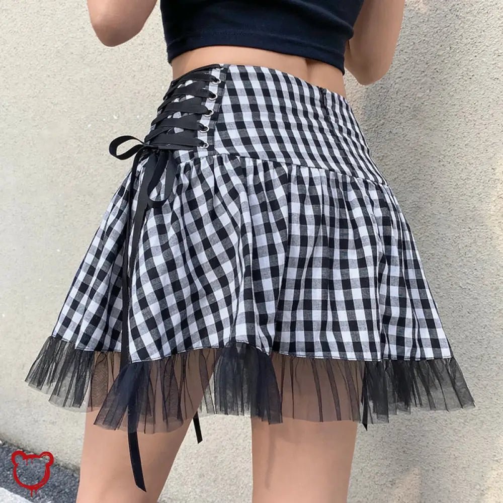 Black and White Grunge Skirt. - The Cursed Closet