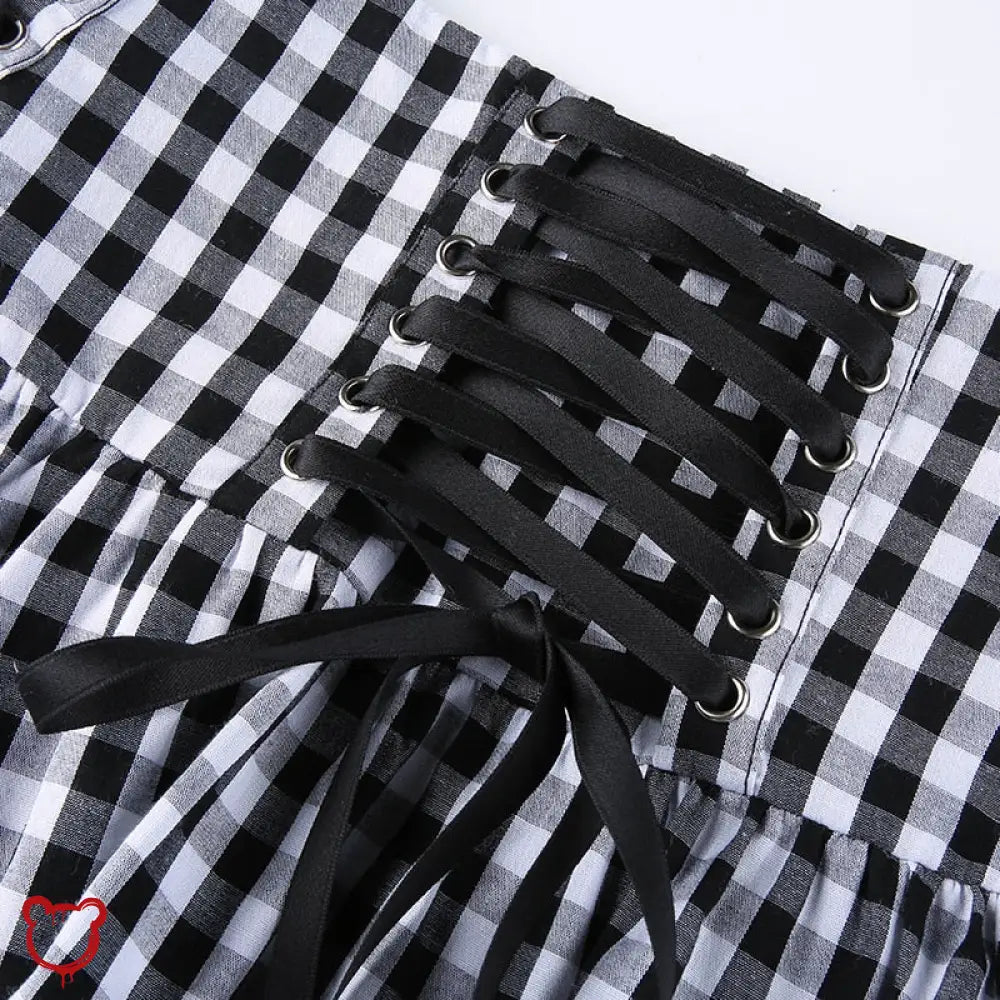Black and White Grunge Skirt. - The Cursed Closet