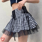 Black and White Grunge Skirt. - The Cursed Closet