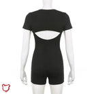 Black Backless Jumpsuit with Top - The Cursed Closet