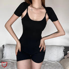 Black Backless Jumpsuit with Top - The Cursed Closet