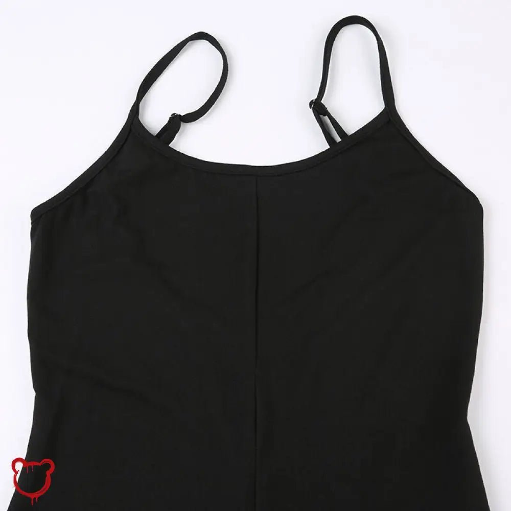 Black Backless Jumpsuit with Top - The Cursed Closet