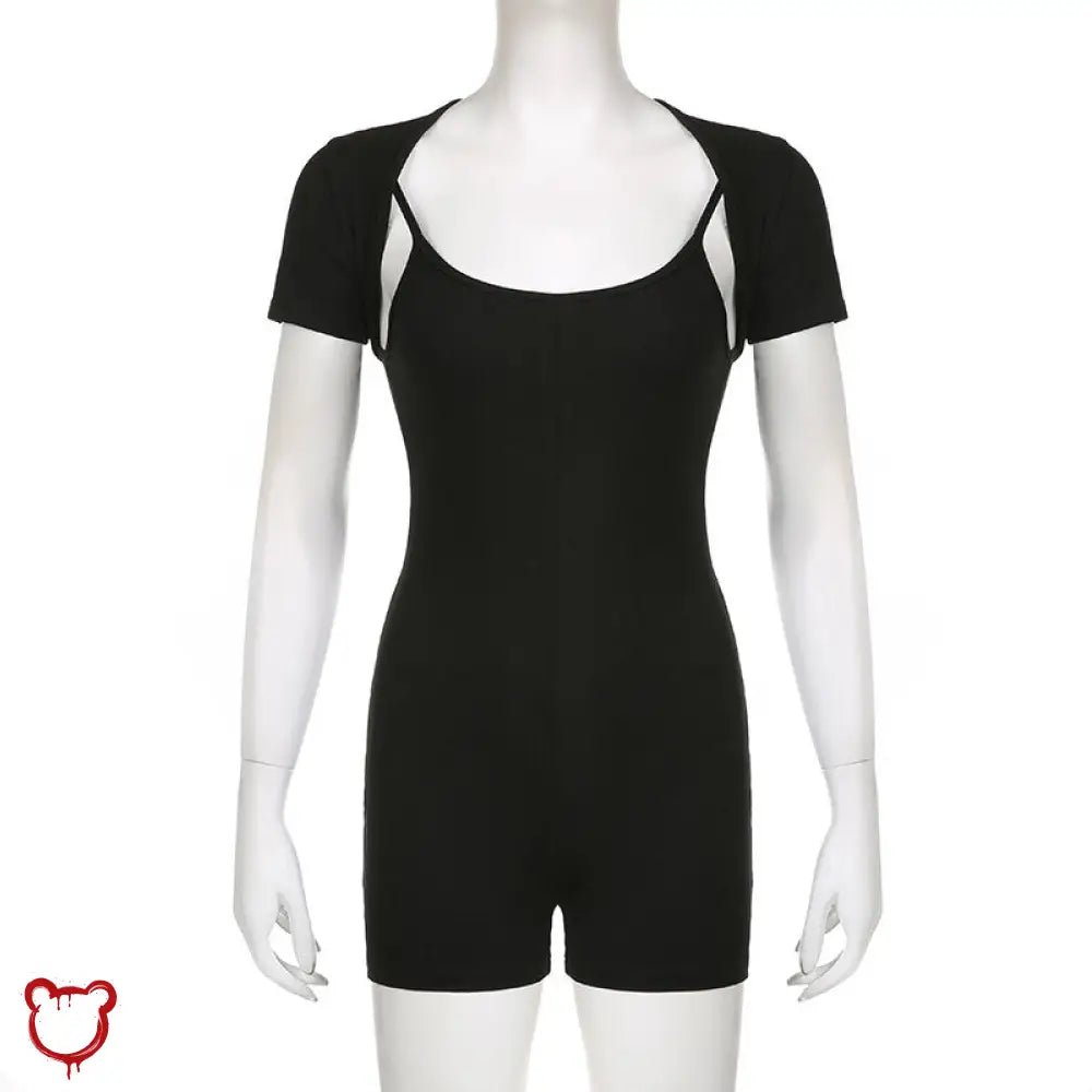 Black Backless Jumpsuit with Top - The Cursed Closet