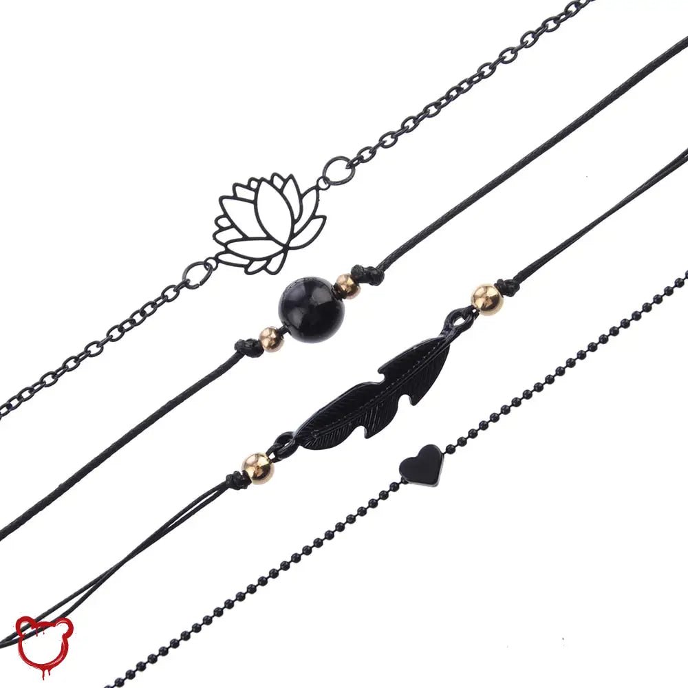 Black Bracelet Set - The Cursed Closet