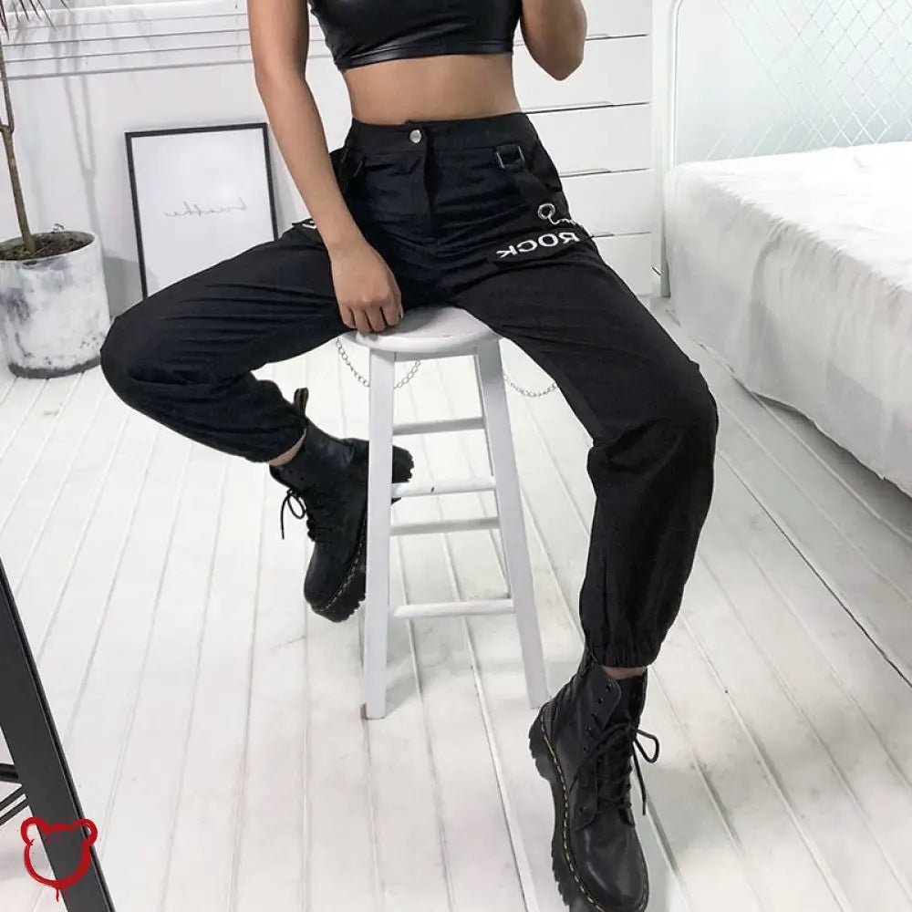 Black Cargo Pants - The Cursed Closet