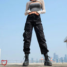 Black Cargo Pants - Take Control / S Clothing