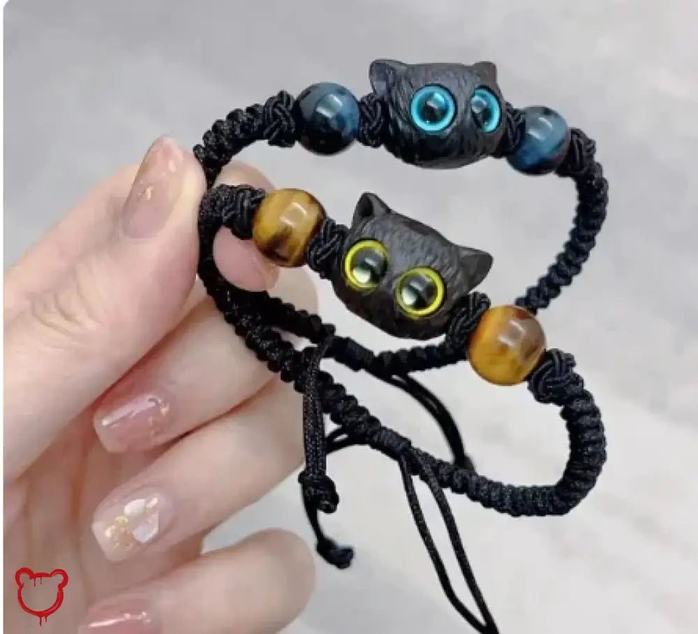 Black Cat Couple Bracelets - The Cursed Closet