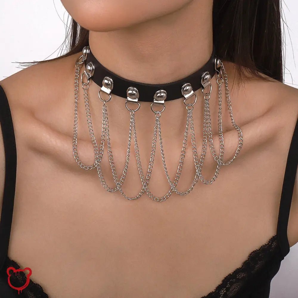Black Chain Choker - The Cursed Closet
