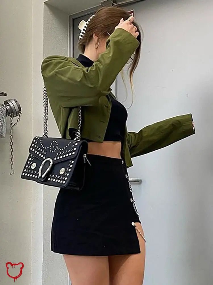 Black Chain Skirt - The Cursed Closet