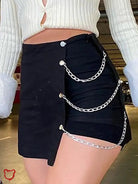 Black Chain Skirt - The Cursed Closet