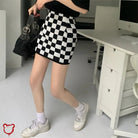 Black Check Grunge Mini - The Cursed Closet