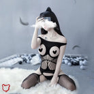 Black Cupless Bodysuit - The Cursed Closet