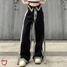 Black Denim Baggy Pants - The Cursed Closet