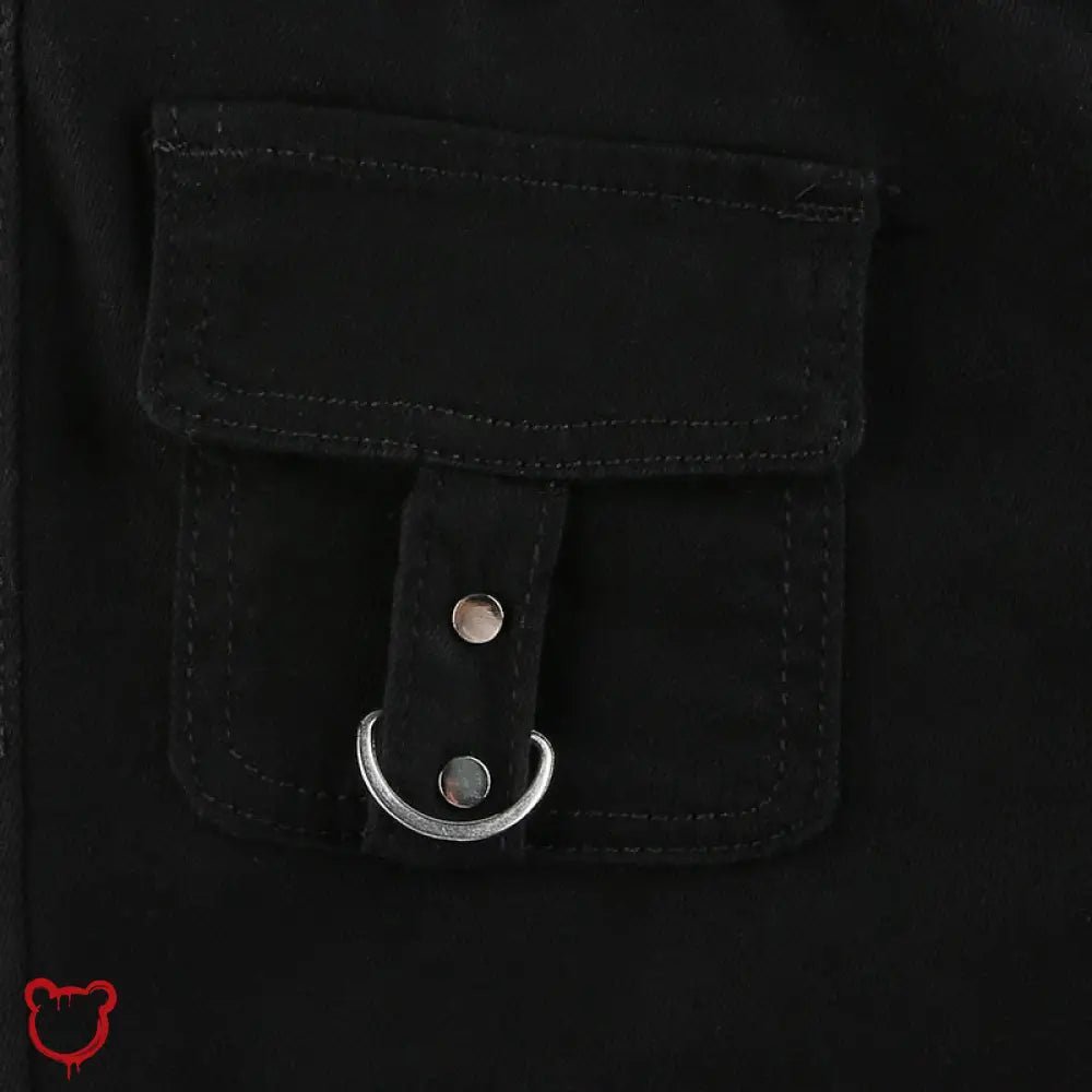 Black Denim Low Waist Pants - The Cursed Closet