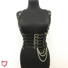 Black Faux Leather Body Harness - The Cursed Closet
