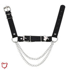 Black Faux Leather Chain Choker' - The Cursed Closet