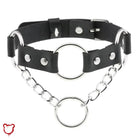 Black Faux Leather Choker - The Cursed Closet
