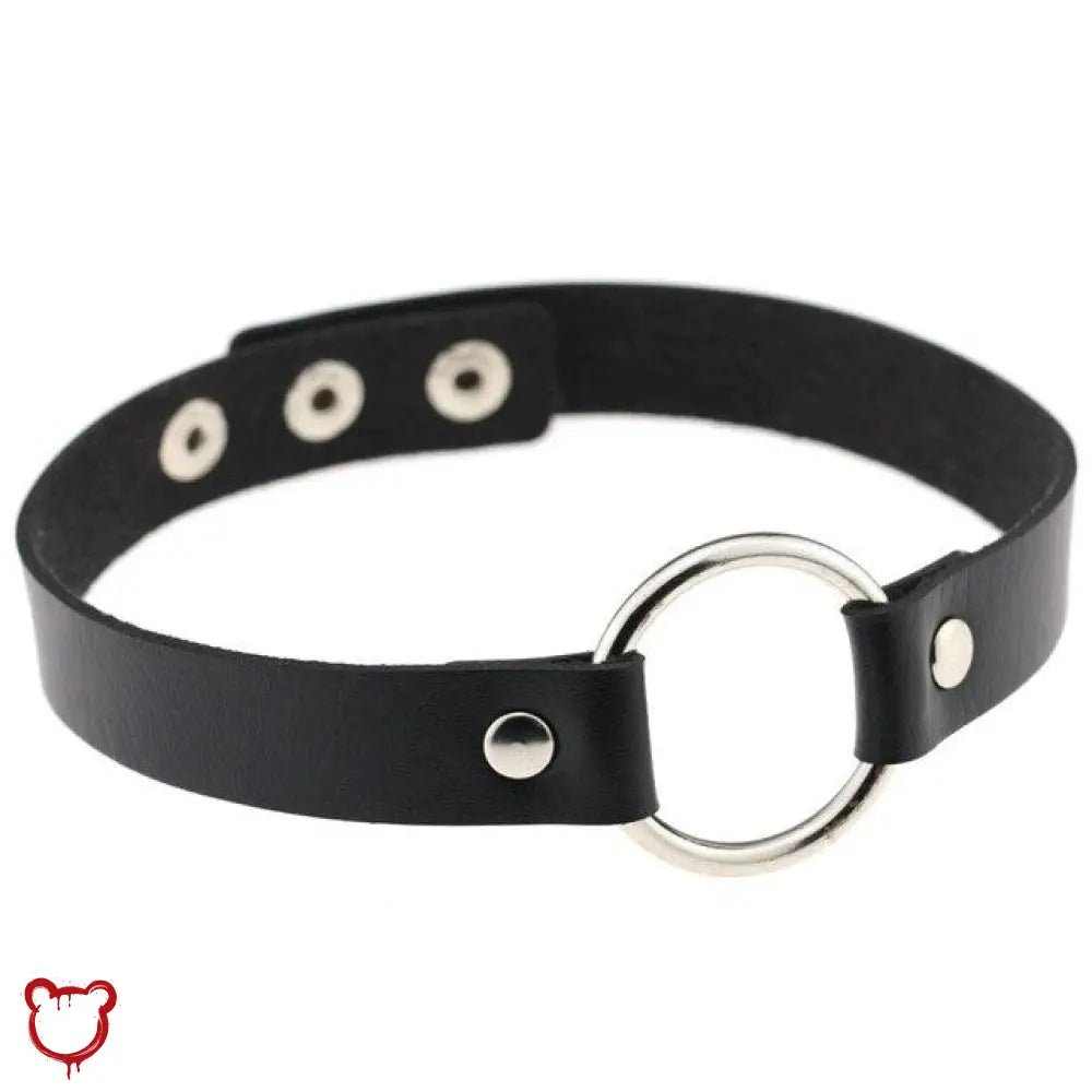 Black faux leather choker - The Cursed Closet