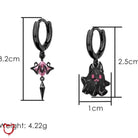 Black Ghost Dangle Earrings - The Cursed Closet