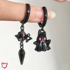 Black Ghost Dangle Earrings - The Cursed Closet