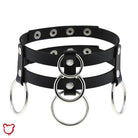 Black Ghostly Ring Choker Oxq05 Accessories