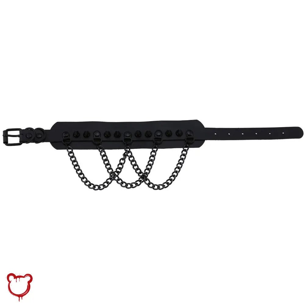 Black Goth Chain Choker - The Cursed Closet