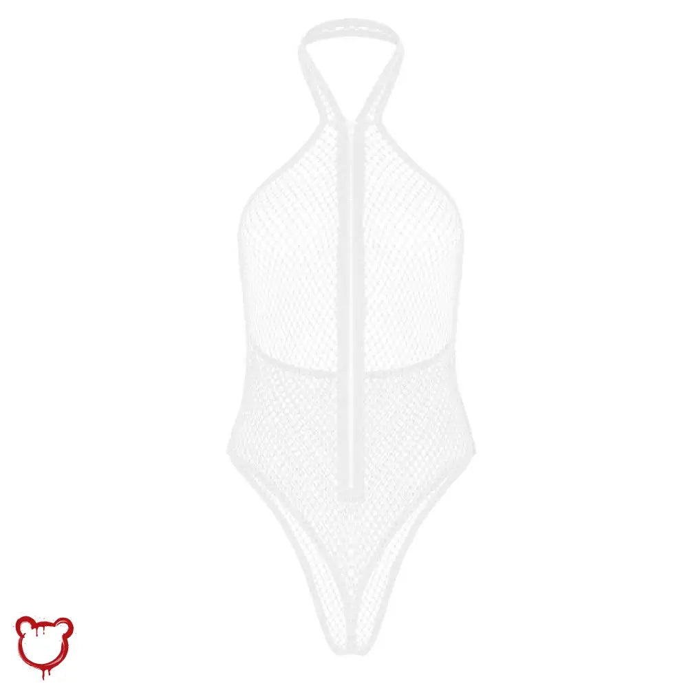 Black Goth Fishnet Bodysuit - The Cursed Closet