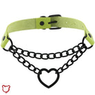 Black Goth Heart Choker - 16 Colors - The Cursed Closet
