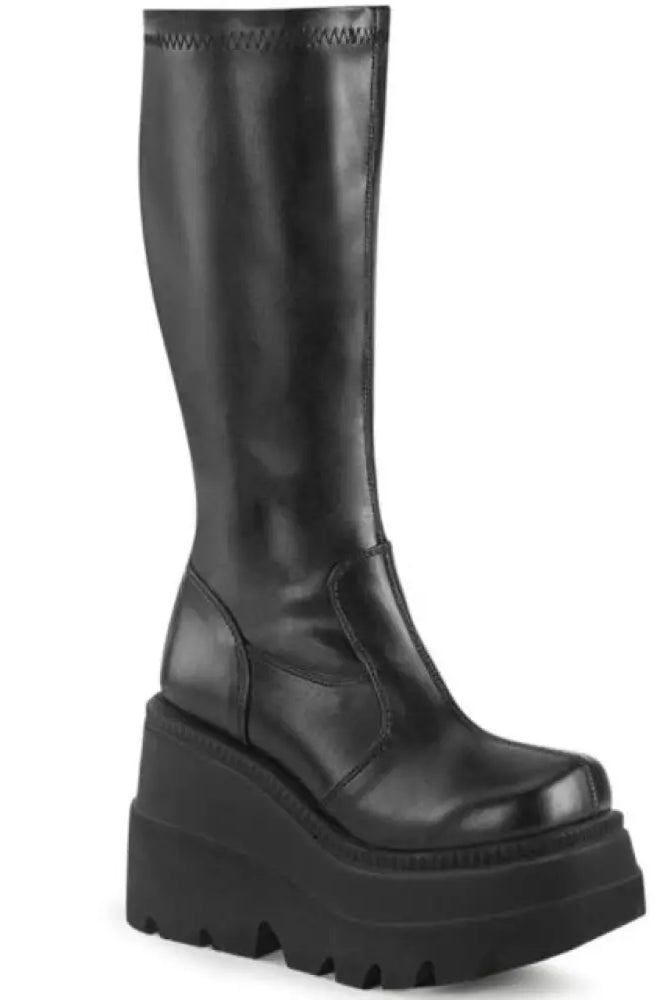 Black Goth Platform Boots'