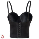 Black Goth Scene Bustier Top. - The Cursed Closet