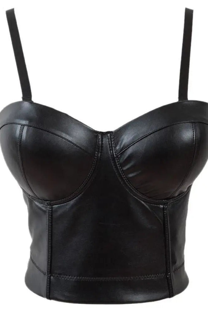 Black Goth Scene Bustier Top. - The Cursed Closet