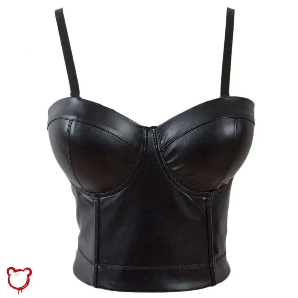 Black Goth Scene Bustier Top. - The Cursed Closet