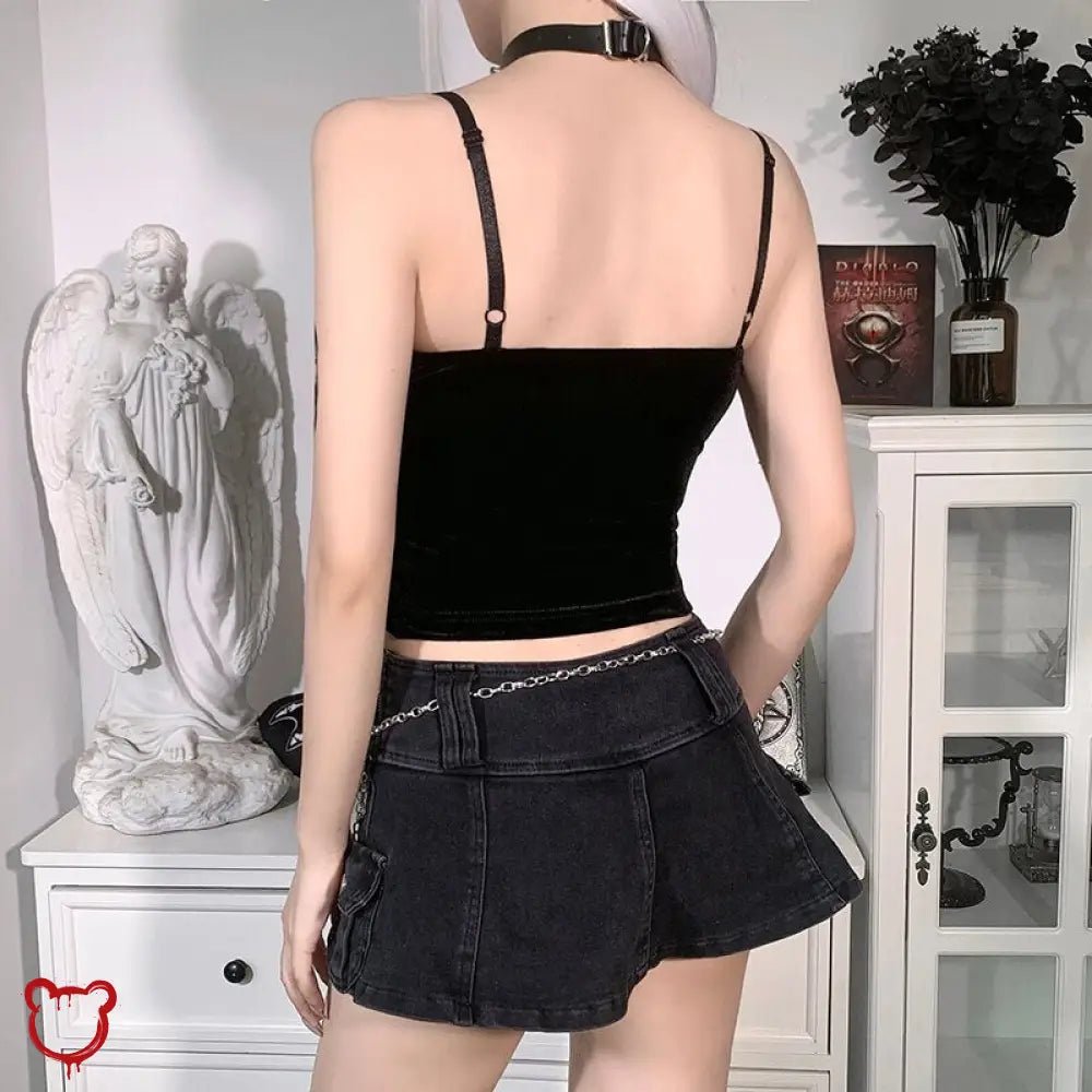 Black Goth Top - The Cursed Closet