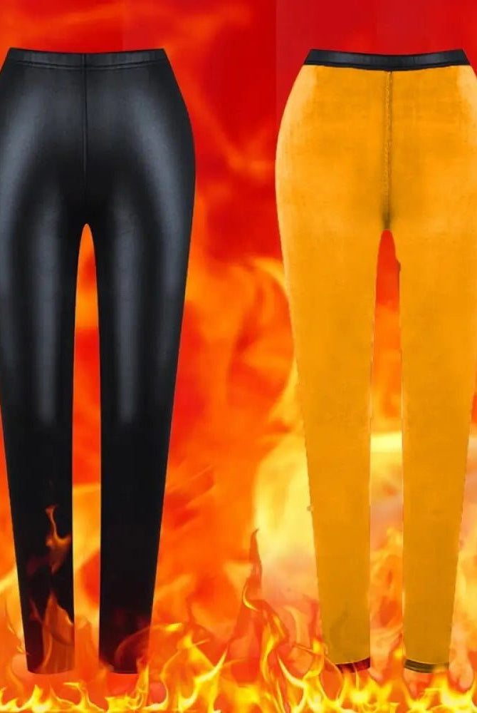 Black Goth Winter Leggings - The Cursed Closet
